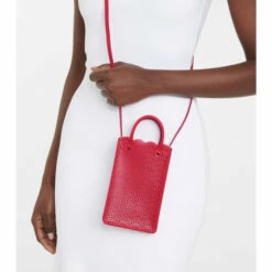 Alaïa Garance Leather Phone Pouch