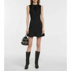 Alaïa Laser-cut Leather Knee-high Boots