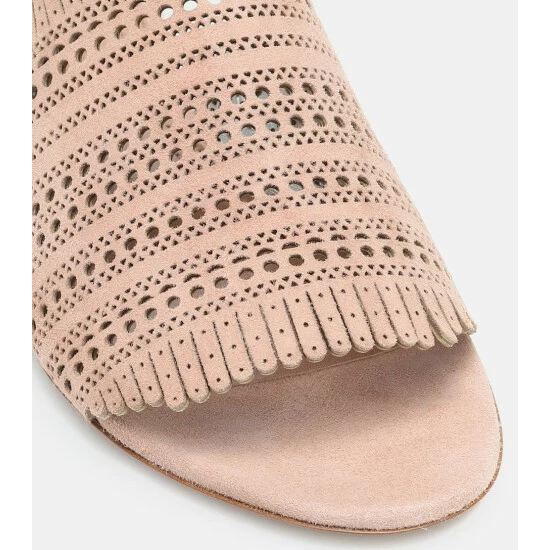 Alaïa Suede Sandals - Image 5