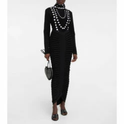 Alaïa Oeillets Embellished Leather Sandals