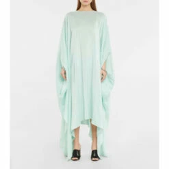 Alaïa Silk Georgette Kaftan Maxi Dress