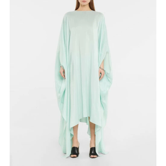 Alaïa Silk Georgette Kaftan Maxi Dress