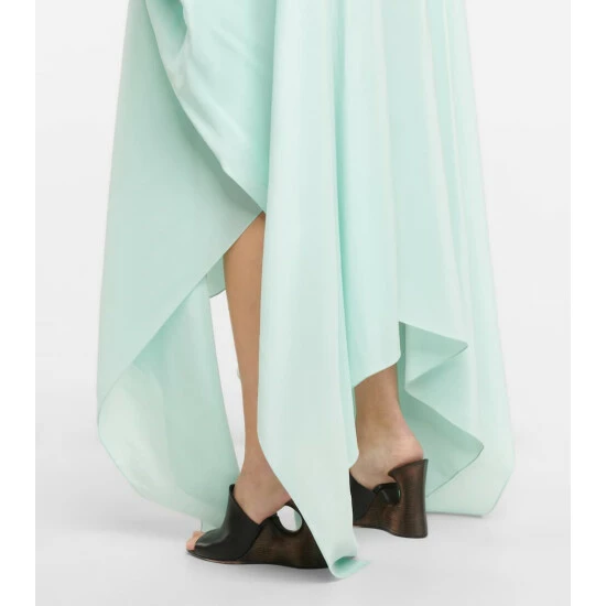 Alaïa Silk Georgette Kaftan Maxi Dress - Image 4