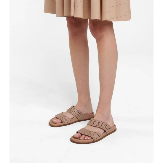 Alaïa Laser-cut Leather Sandals - Image 3