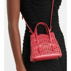 Alaïa Le Mina 16 Vienne Wave Leather Tote Bag