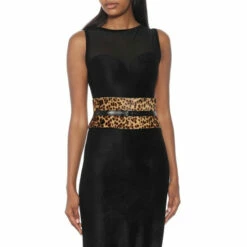 Alaïa Calf Hair And Leather Belt