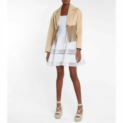 Alaïa Fringed Cotton Blazer