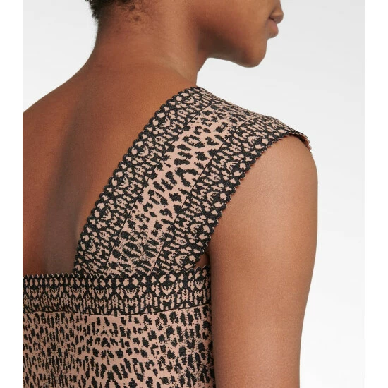 Alaïa Leopard-print Crop Top - Image 4