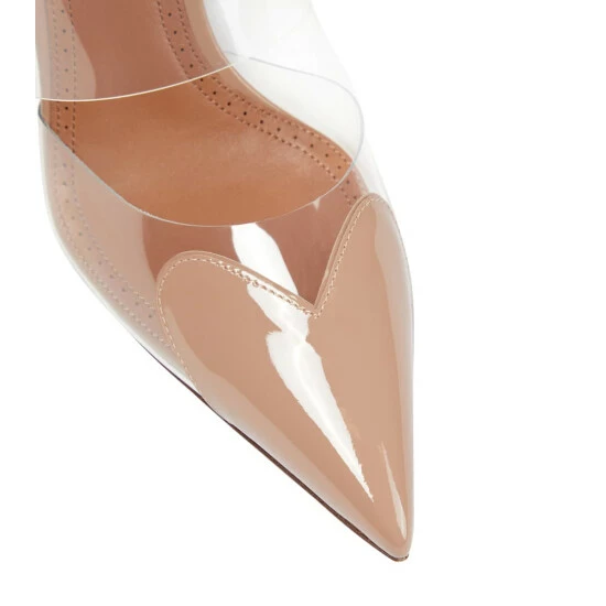 Alaïa Cœur Patent Leather And PU Mules - Image 5