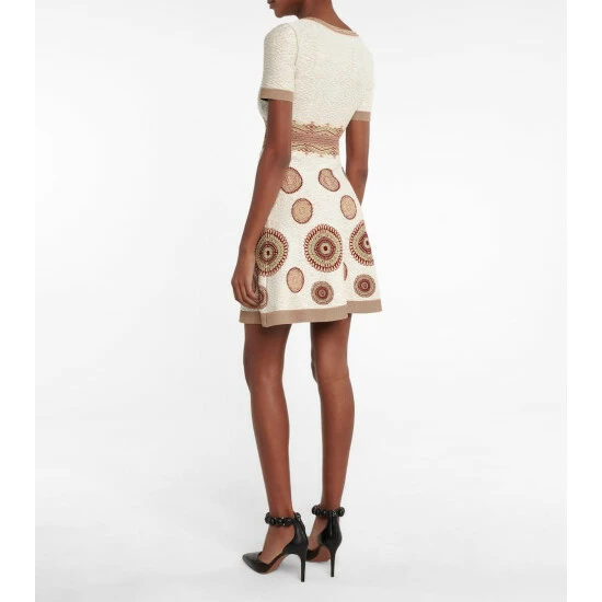 Alaïa Printed Stretch-knit Minidress - Image 2
