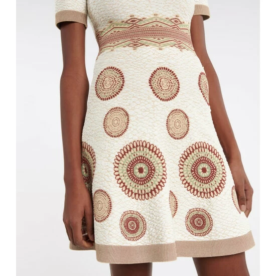 Alaïa Printed Stretch-knit Minidress - Image 4