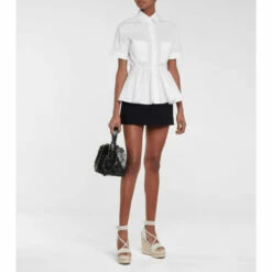 Alaïa High-rise Cotton Skort