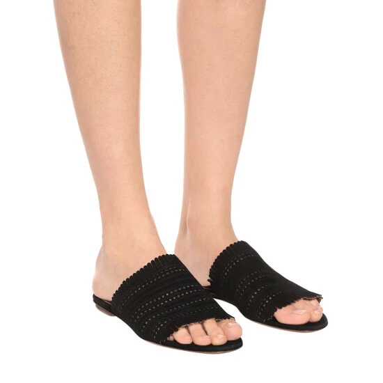 Alaïa Suede Sandals - Image 3