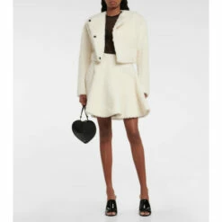 Alaïa Wool And Cotton Miniskirt