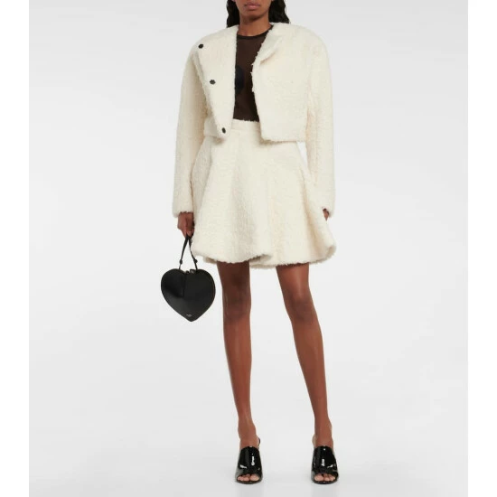 Alaïa Wool And Cotton Miniskirt