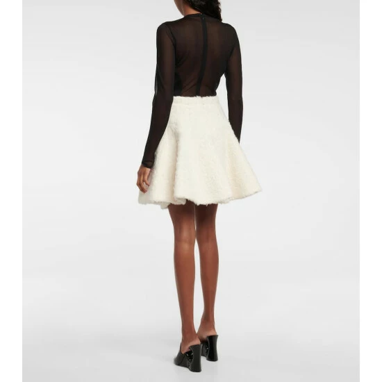 Alaïa Wool And Cotton Miniskirt - Image 2