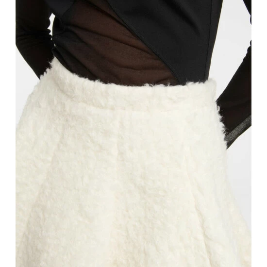 Alaïa Wool And Cotton Miniskirt - Image 3