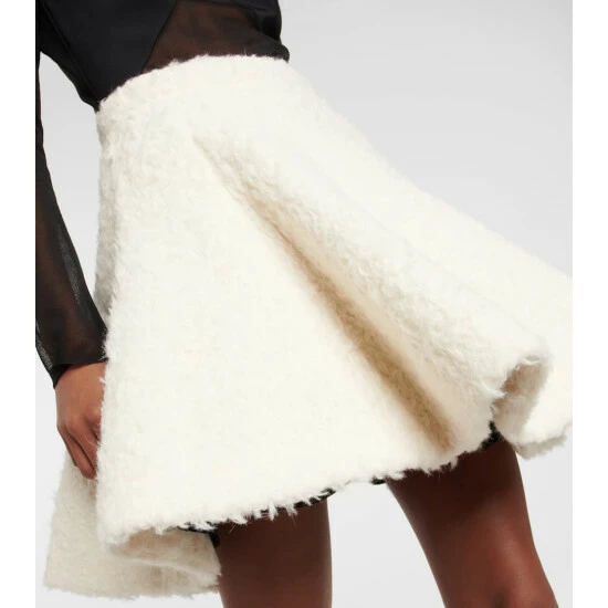 Alaïa Wool And Cotton Miniskirt - Image 4