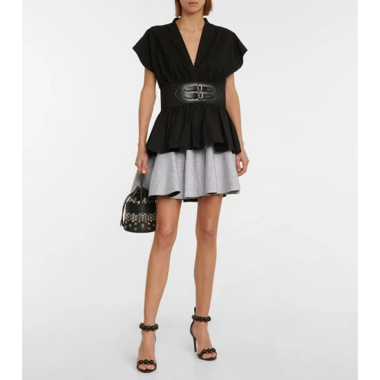 Alaïa Pleated Miniskirt