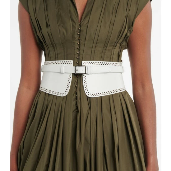 Alaïa Laser-cut Leather Corset Belt