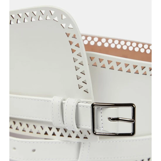Alaïa Laser-cut Leather Corset Belt - Image 2