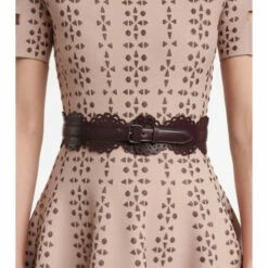 Alaïa Laser-cut Leather Corset Belt