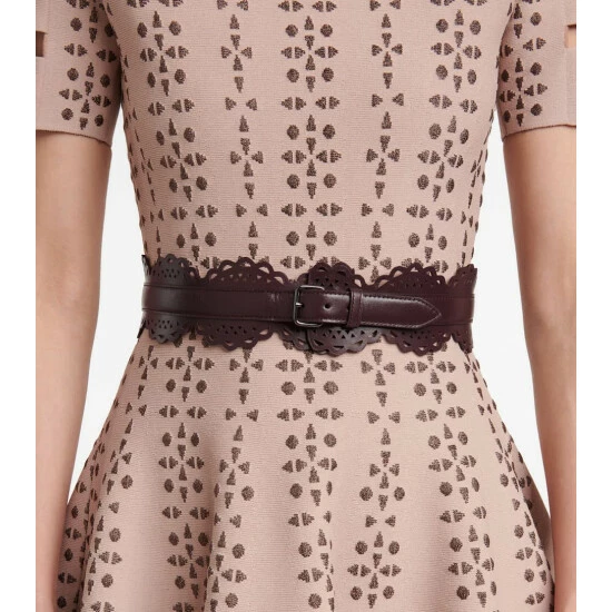 Alaïa Laser-cut Leather Corset Belt