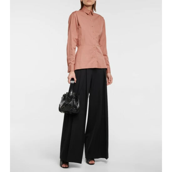 Alaïa Cotton Poplin Peplum Shirt