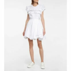 Alaïa Lazer-cut Leather Sneakers