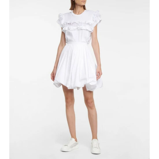 Alaïa Lazer-cut Leather Sneakers