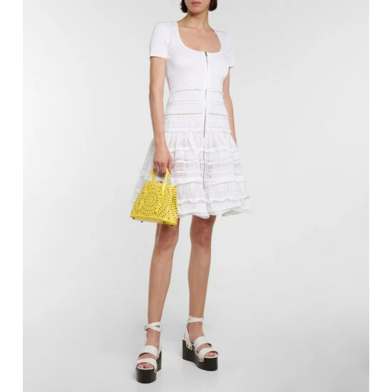 Alaïa Le Mina 20 New Vienne Leather Tote Bag - Image 4