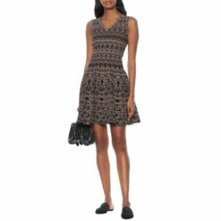 Alaïa Laser-cut Mesh And Suede Slippers