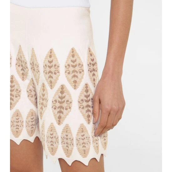 Alaïa High-rise Jacquard Shorts - Image 3