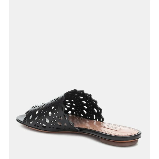 Alaïa Leather Sandals - Image 2