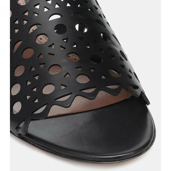 Alaïa Leather Sandals - Image 5