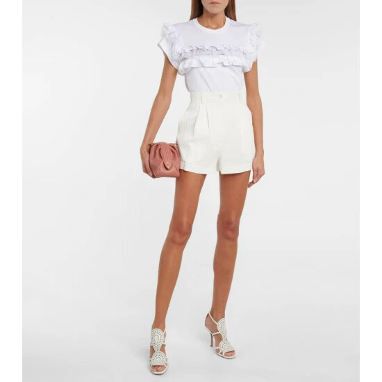 Alaïa Cotton-blend Jacquard Shorts