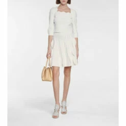 Alaïa Scalloped Stretch-knit Sweater