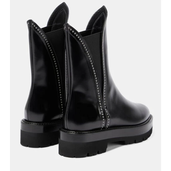 Alaïa Studded Leather Chelsea Boots - Image 2