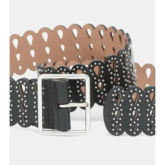 Alaïa Embellished Leather Belt - Image 2