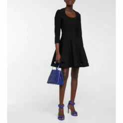 Alaïa Bombe Studded Suede Sandals