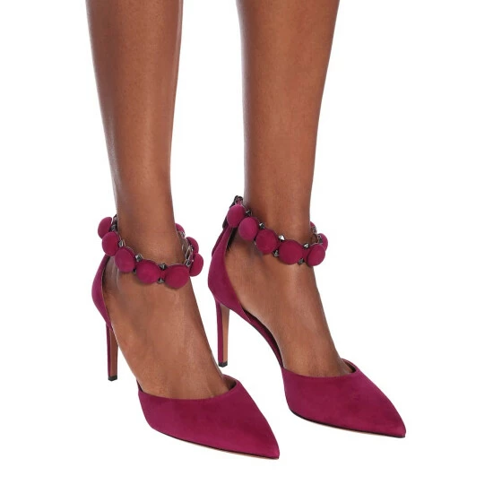 Alaïa Bombe 90 Suede Pumps - Image 3