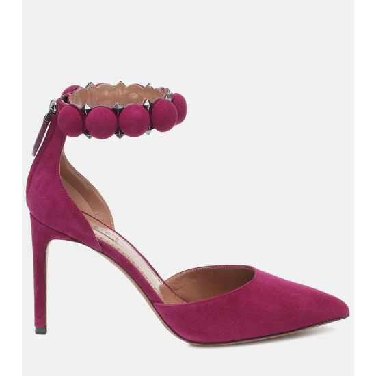 Alaïa Bombe 90 Suede Pumps - Image 4