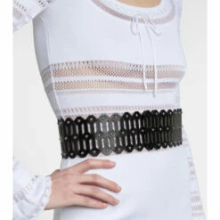 Alaïa Laser-cut Leather Belt