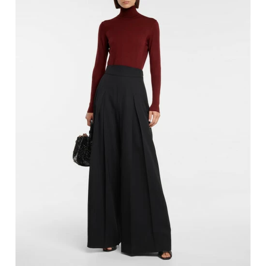 Alaïa High-neck Wool-blend Bodysuit