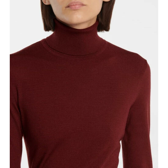 Alaïa High-neck Wool-blend Bodysuit - Image 4