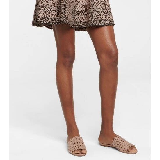 Alaïa Leather Sandals - Image 3