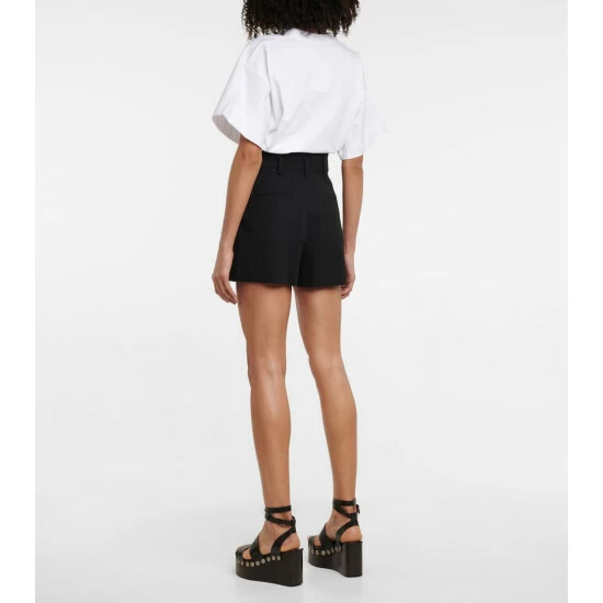 Alaïa High-rise Cotton Shorts - Image 2