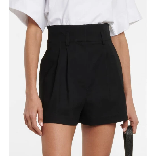 Alaïa High-rise Cotton Shorts - Image 3