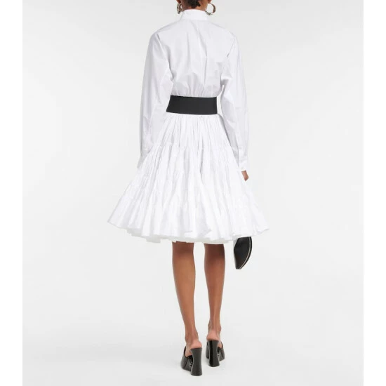Alaïa Belted Cotton Poplin Shirt - Image 2
