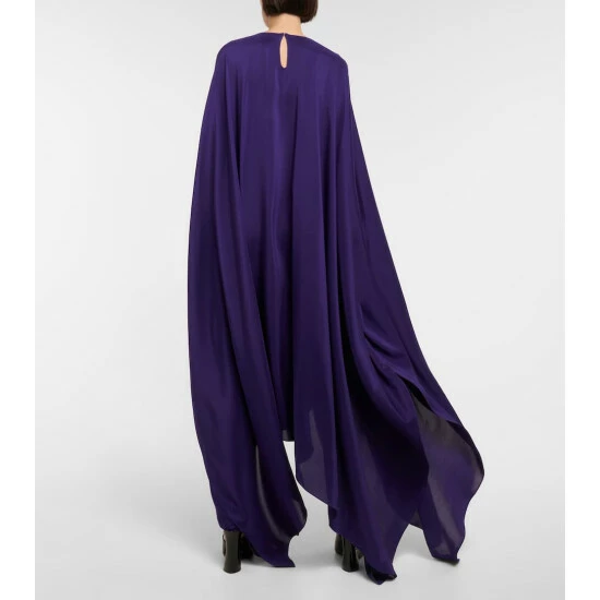 Alaïa Silk Georgette Kaftan Maxi Dress - Image 2